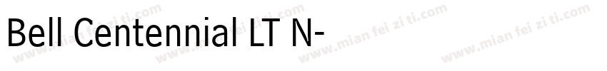 Bell Centennial LT N字体转换